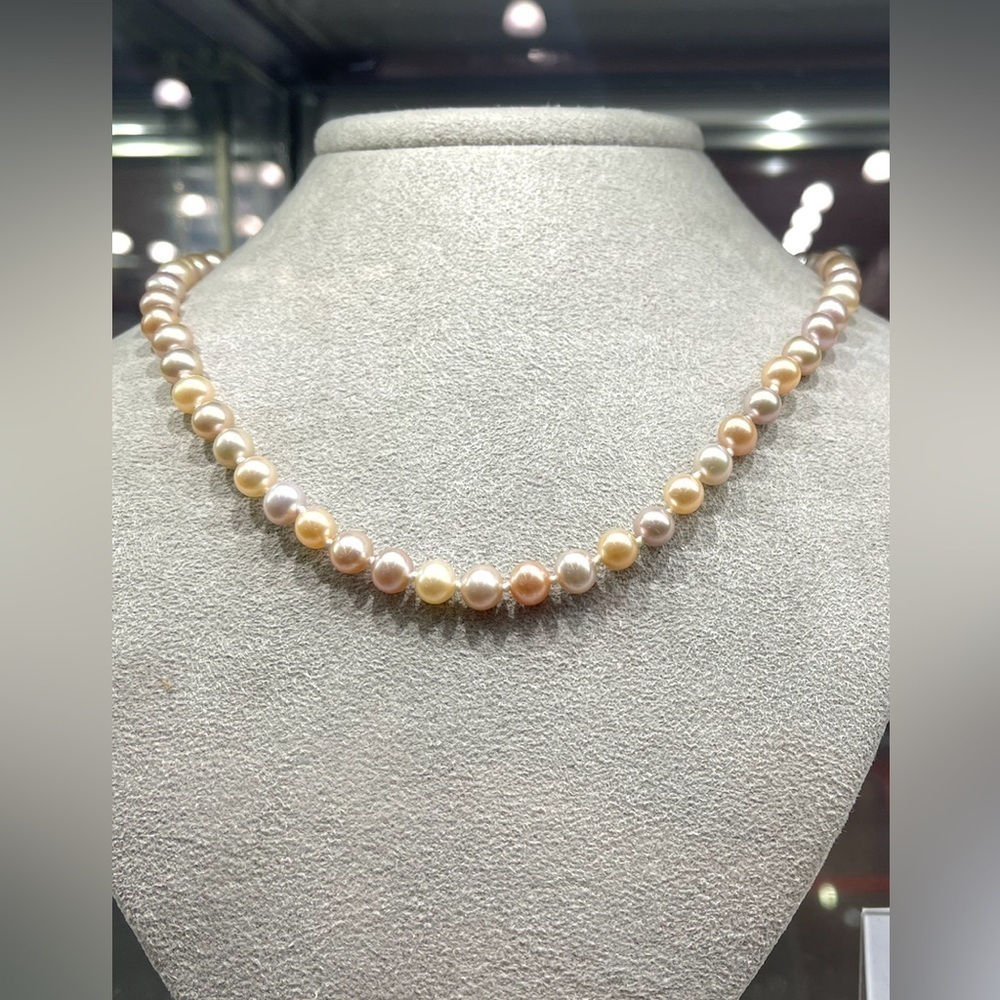 Necklace cultured pearl 6  a 6.5mm